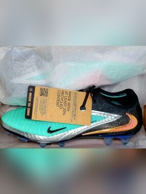 Nike Phantom 6 Low Elite FG 'Chrome Black' Sz 6.5 Men NIB